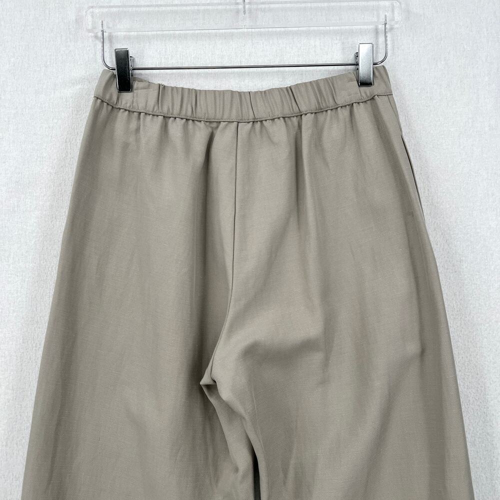 ENZA COSTA Twill Flight Pant Women Small Limestone Utility Pull On High Rise NEW - Picture 6 of 15